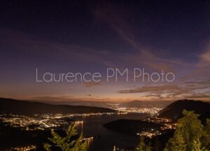 Achat de photo de comète neowise et de coucher de soleil à Annecy