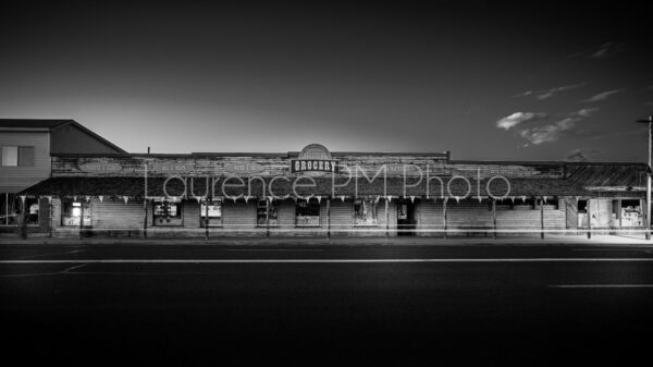 Achat de photo de Far West Shop à Escalante en noir et blanc
