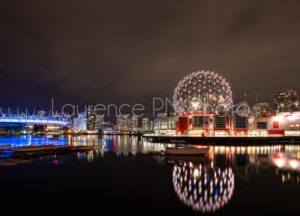 Achat de photo de Vancouver de nuit en tirage d'art