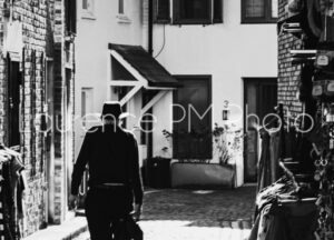 Achat de photo d'une rue londoniennes en noir et blanc
