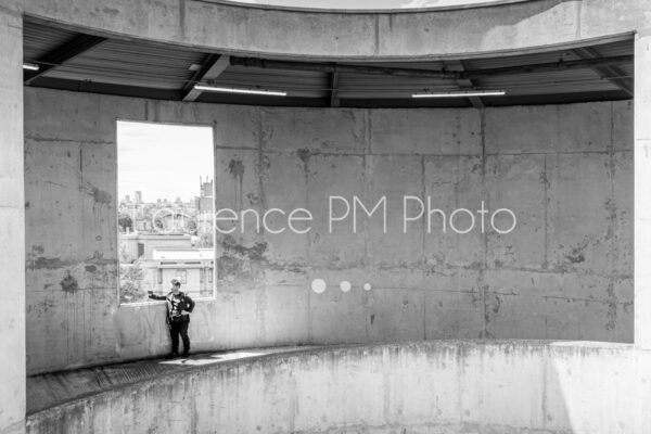 Achat de photo d'architecture à Canary Wharf en noir et blanc