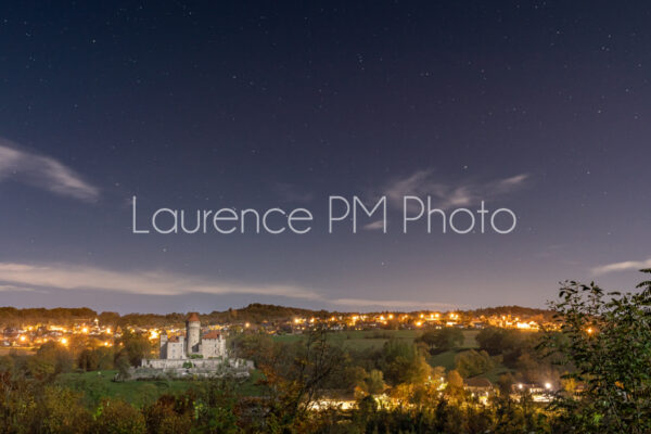 Achat de photo du château de Montrottier de nuit